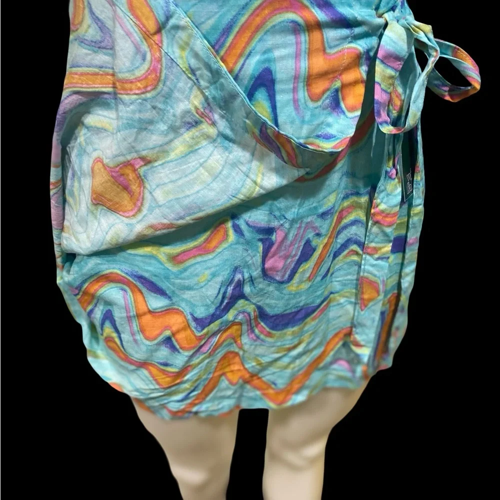 Colorful Swirl Two-Piece skirt and halter top Set XS - Picture 8 of 9